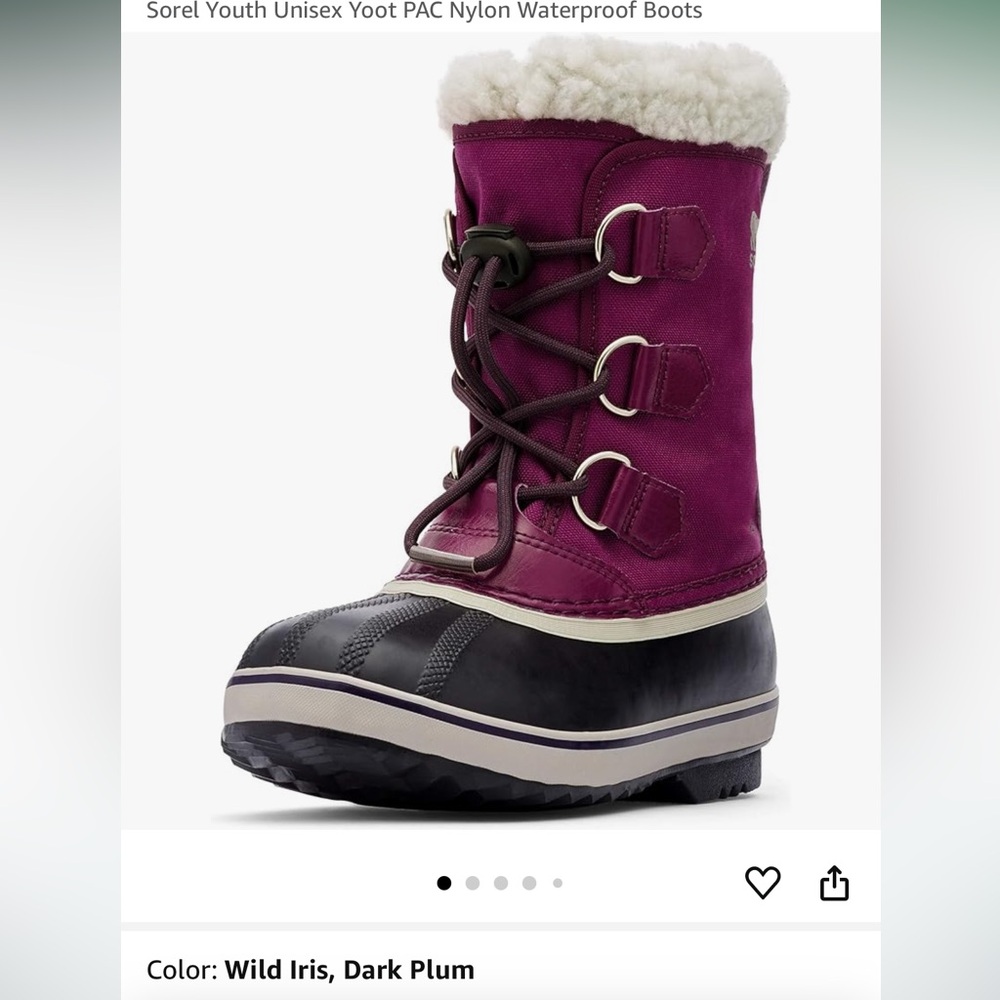 Sorel Youth Unisex Yoot PAC Nylon Waterproof Boots